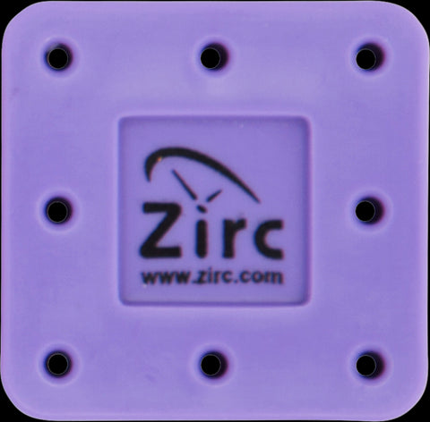 Zirc Dental 50Z400R Magnetic Bur Block 8-Hole Microban Vibrant Purple