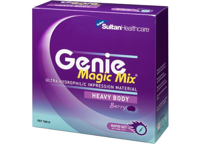 Sultan 78835 Genie VPS Magic Mix Impression Material Bulk Heavy Body Standard Set 4/Bx