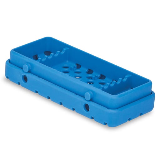 Practicon 7141910-BLU Cool Cassette 2 True Blue 5-Instrument Dental Tray