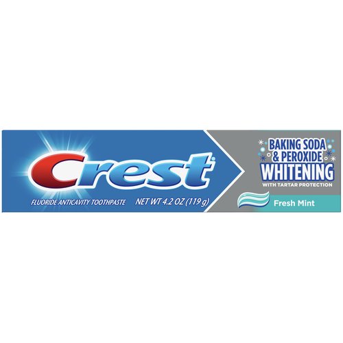 Procter & Gamble 3700051306 Crest Baking Soda & Peroxide Whitening Toothpaste 24/Pk 4.2 Oz