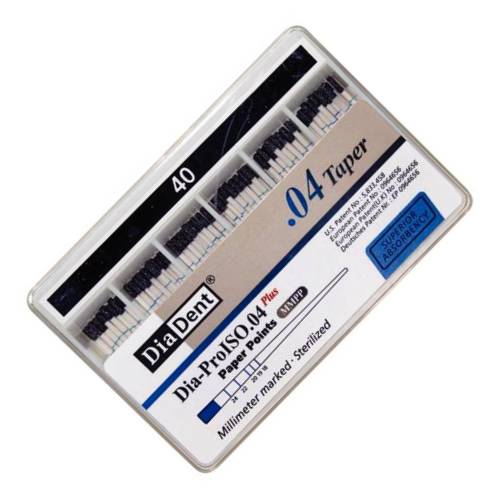Diadent MP210-608 Dia-ProISO GT Paper Points .04 Spillproof #40 100/Bx