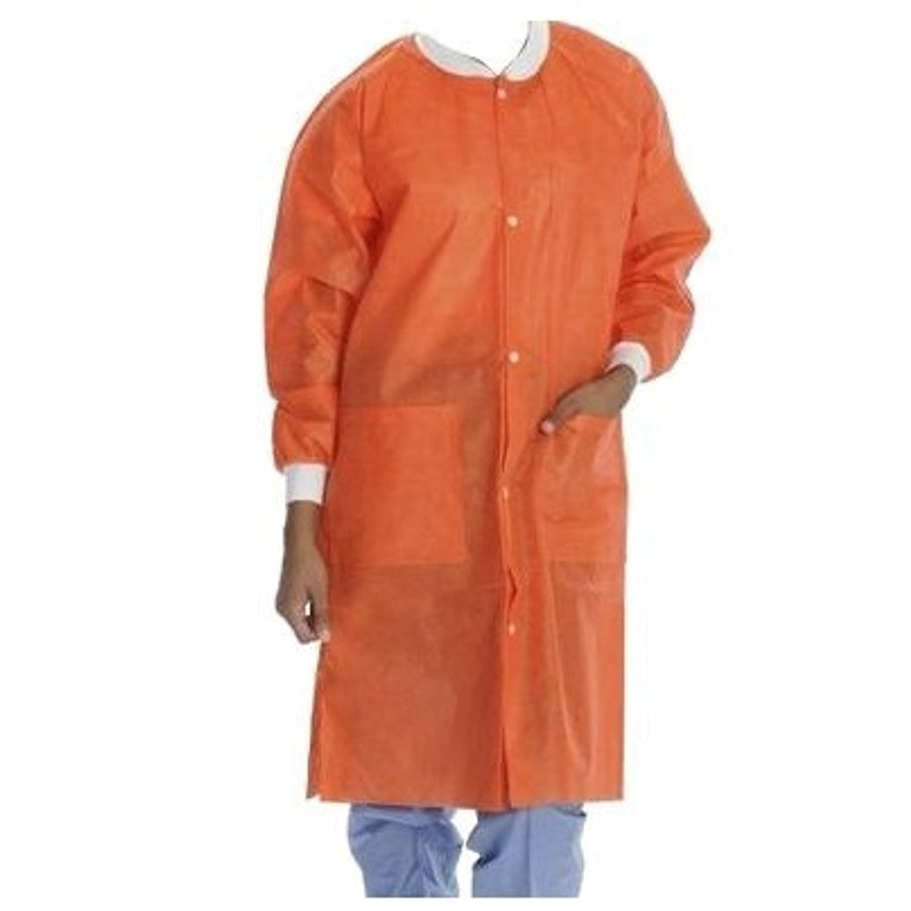 ValuMax 3660OR3XL ExtraSafe Lab Coats Orange 3XL 10/Pk