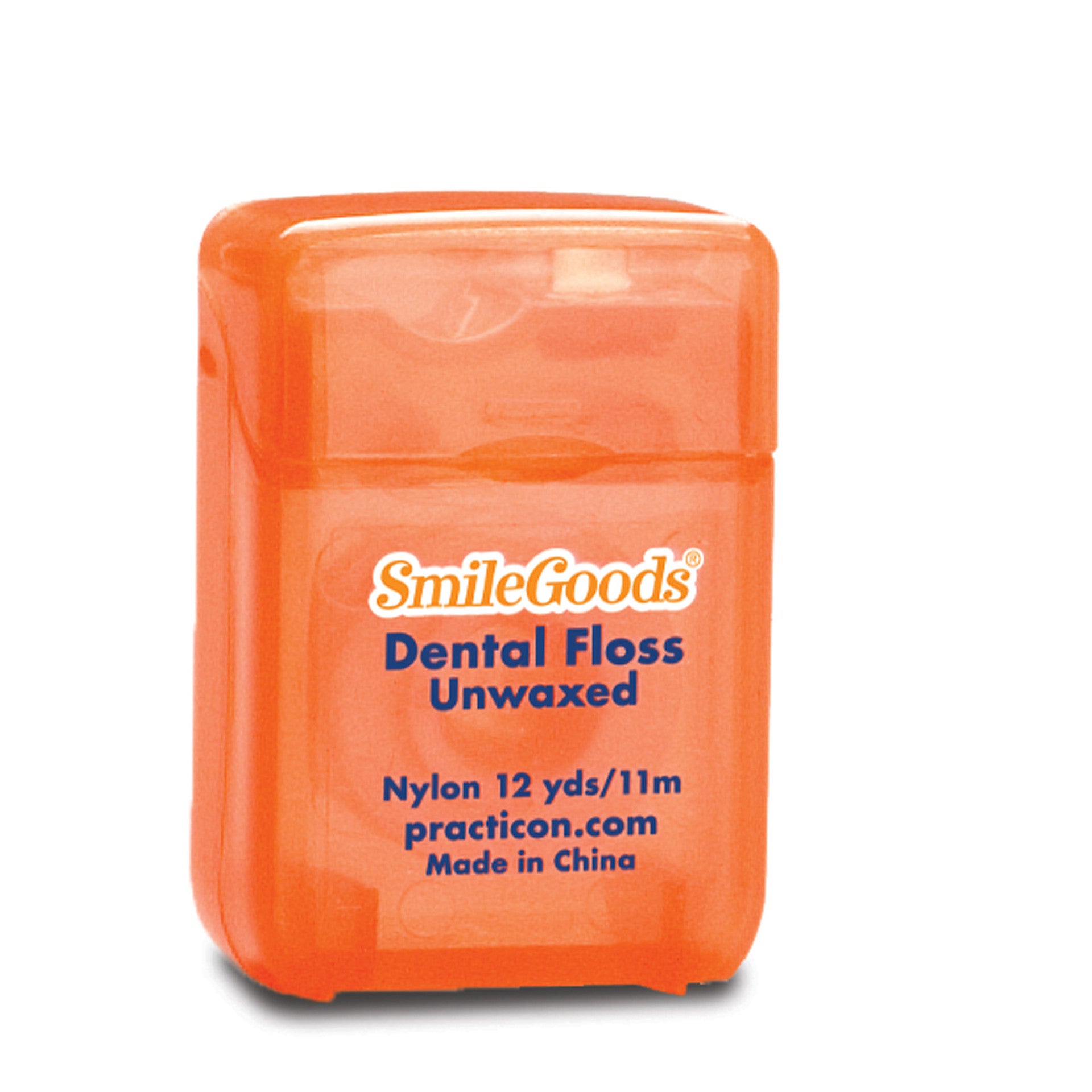 Practicon 7045201 Smilegoods Unwaxed Dental Floss 12 Yards 72/Pk