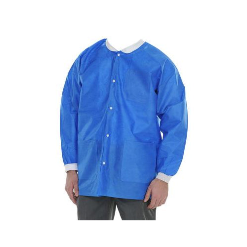 ValuMax 3630RYXS ExtraSafe Lab Jackets Royal Blue Extra Small 10/Pk