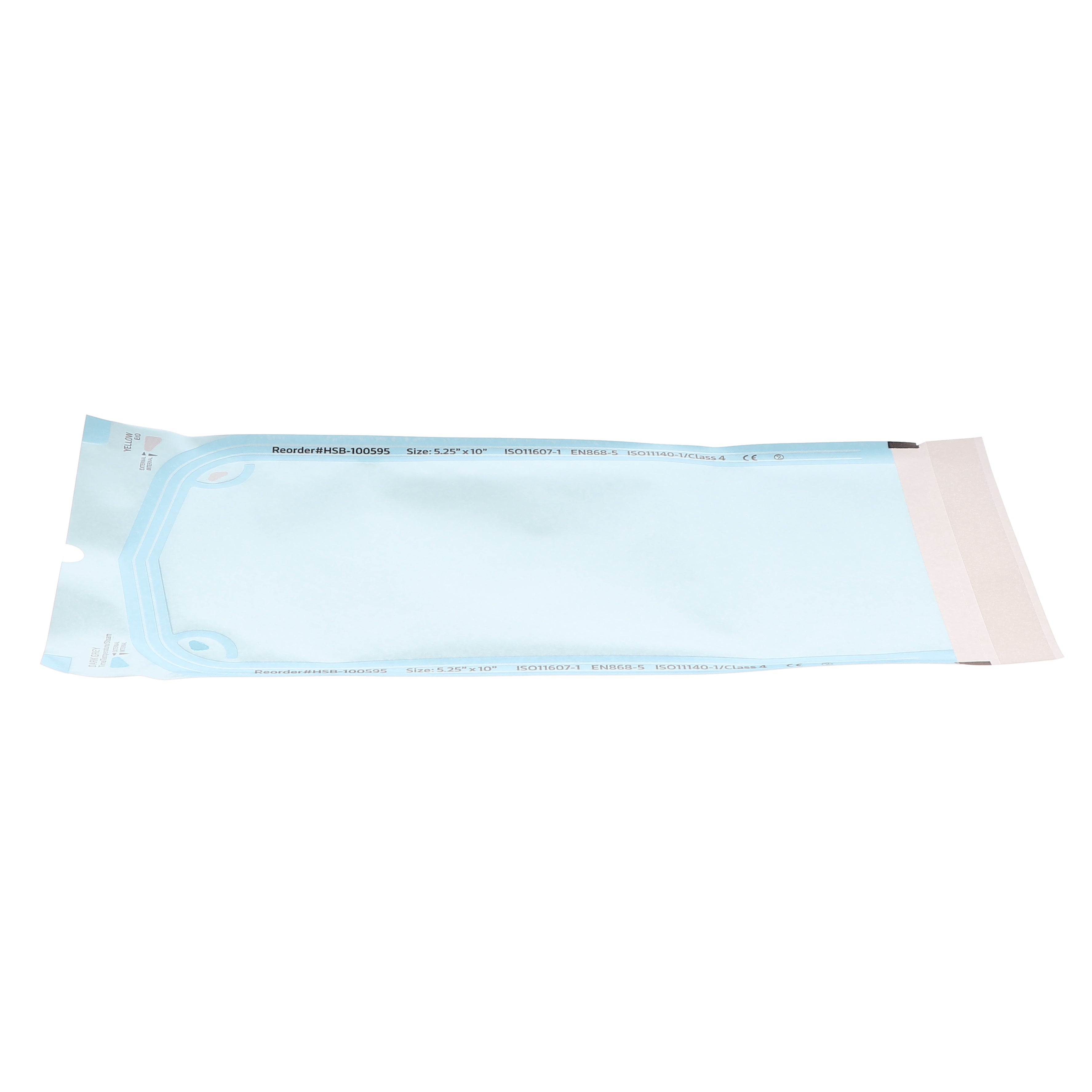 House Brand Dentistry 100595 HSB Self-Sealing Sterilization Pouches 5.25