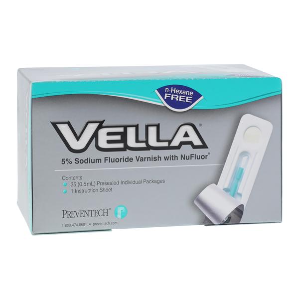 Preventive Technologies 770025 Vella Fluoride Varnish 5% Strawberry 35/Bx