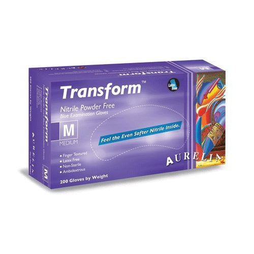 House Brand 98898 Aurelia Transform Nitrile Powder Free Slim Large Gloves 200/Bx