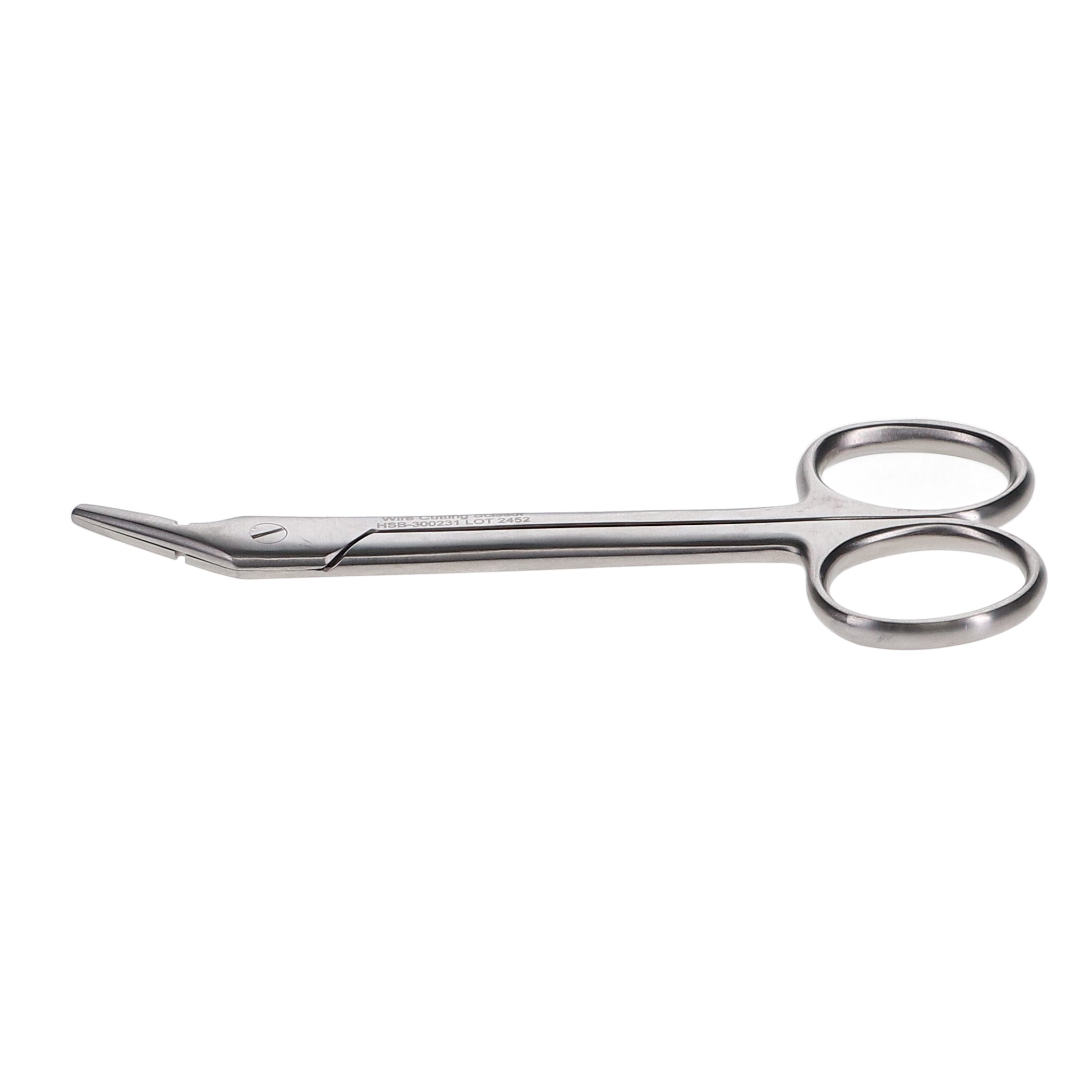 House Brand Dentistry 300231 HSB Wire Cutting Dental Scissors 4.75'' Angled