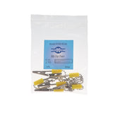 House Brand Dentistry 101264 HSB Dental Patient Bib Clips Chain Yellow 3/Pk