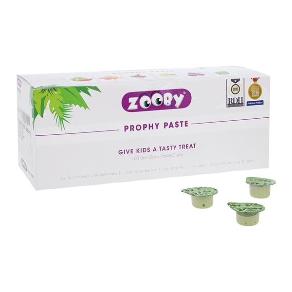 Young Dental 601110 Zooby Spearmint Safari Prophy Paste Medium 100/Pk