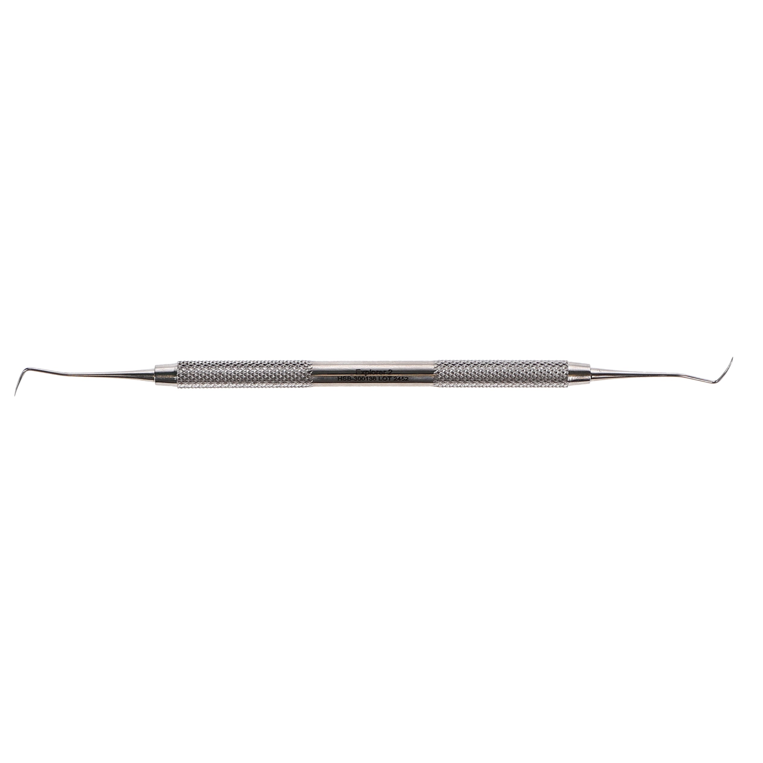 House Brand Dentistry 300136 HSB Double End #2 Dental Explorer