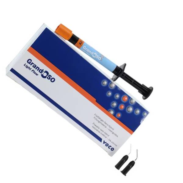Voco 2587 GrandioSO Light Flow Flowable Dental Composite Syringes A2 2/Pk 2gm