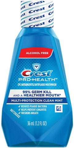 Procter & Gamble 3700044979 Crest ProHealth Rinse Clean Mint Mouthwash Alcohol Free 48/Cs 36 mL