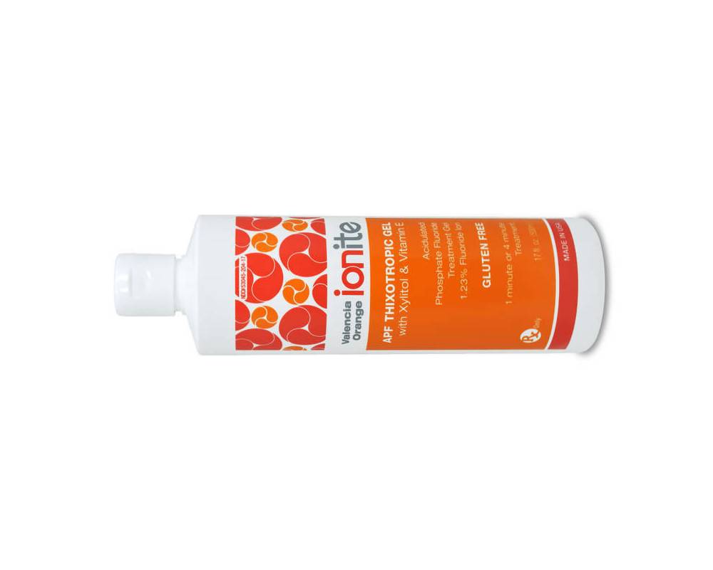 Dharma Research 56-00005 Ionite Dental Fluoride Gel Valencia Orange 1.23% APF 500mL