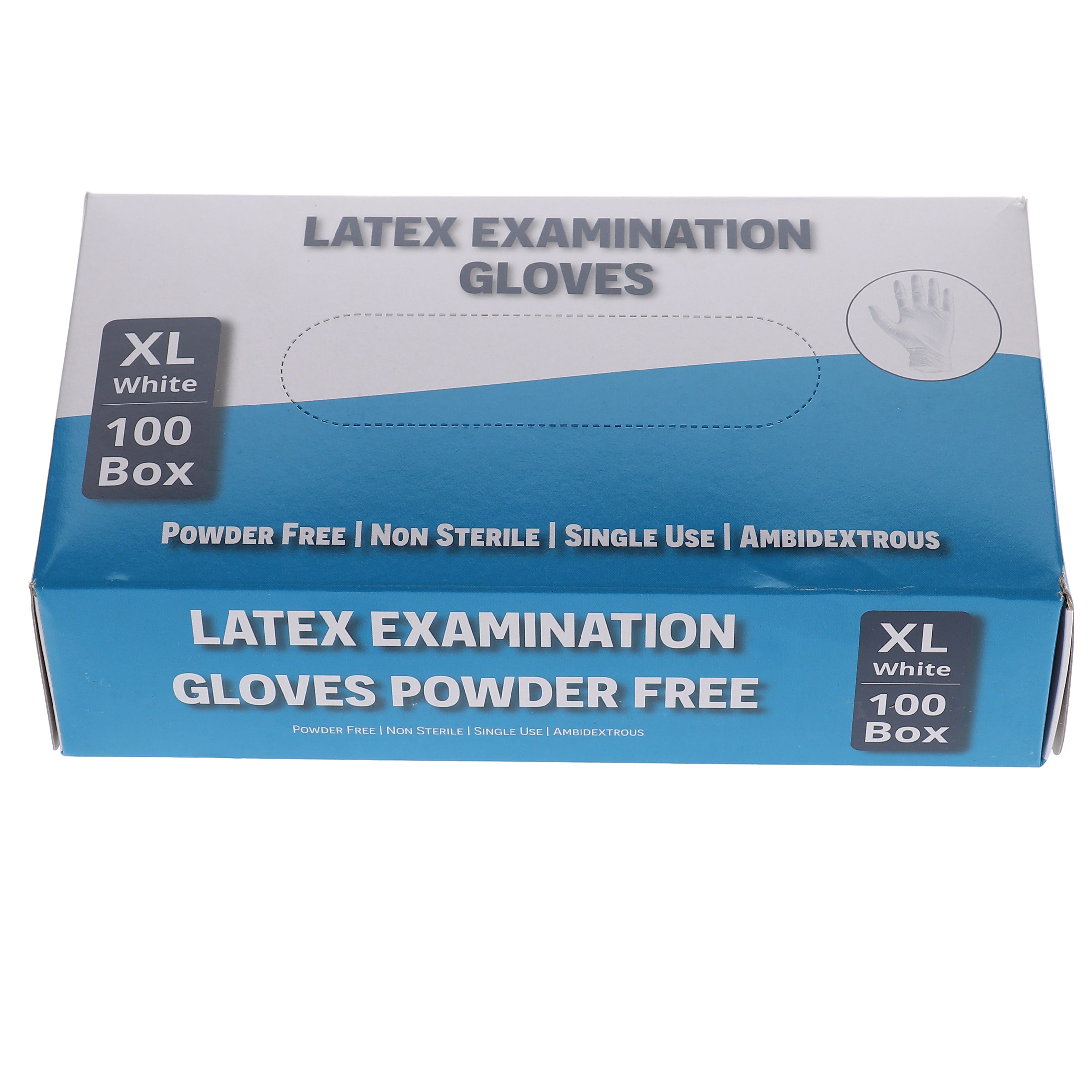 House Brand Dentistry 119154 HSB Latex Exam Gloves Extra Large White 90/Bx