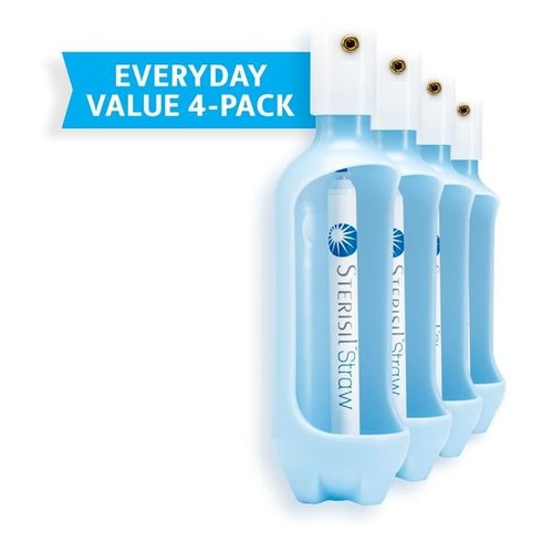 Sterisil S365M-VAL4 Sterisil Straw Everyday Water Treatment Value Municipal 4/Pk