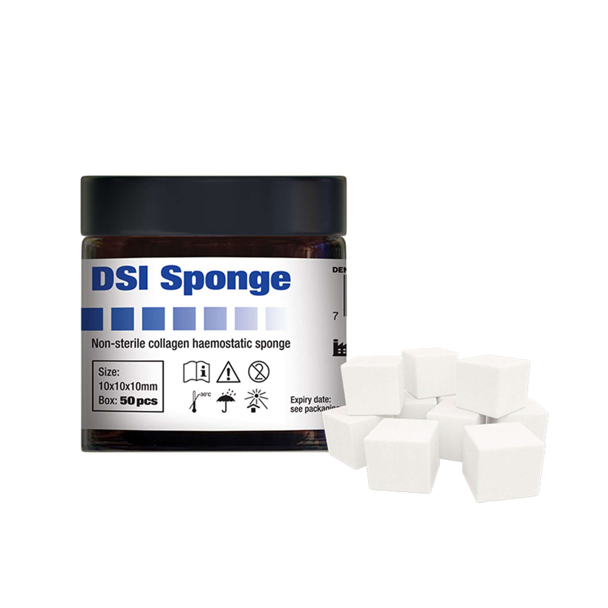 DSI DSP-50 Absorbable Hemostatic Gelatin Collagen Sponges 50/Pk