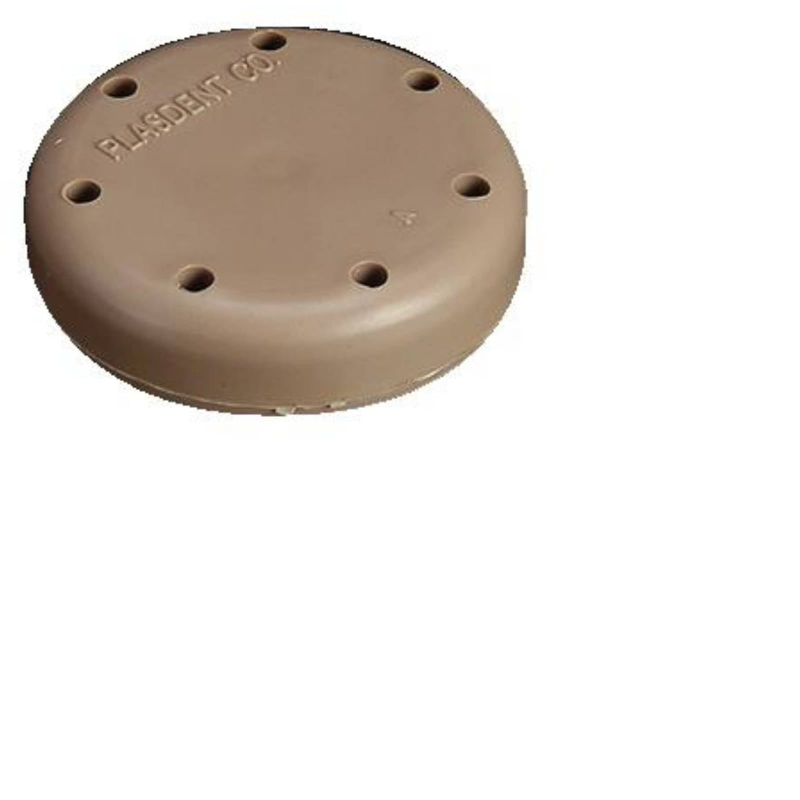 Plasdent 400BS-7 Magnetic Dental Bur Block 7-Hole Small Round Beige