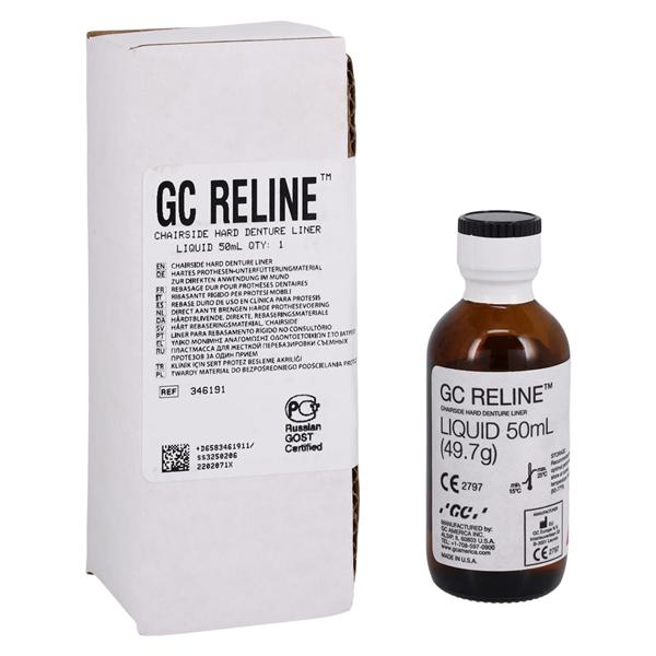 GC 346191 Reline Hard Denture Chairside Liquid 50mL
