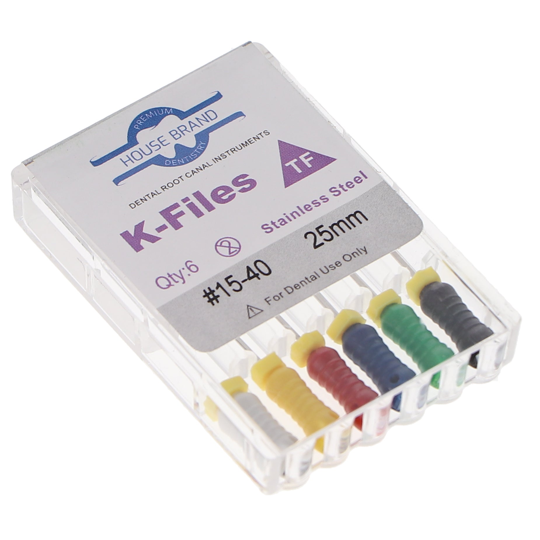 Buy House Brand Dentistry 400216 HSB K-Files Flex-Type 25mm #15-40 ...
