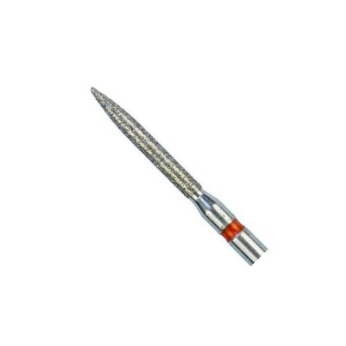 Coltene Whaledent 60032349 Alpen FG G856L-314-018-10.0-M Long Round End Taper Medium Grit Diamond Burs 5/Pk