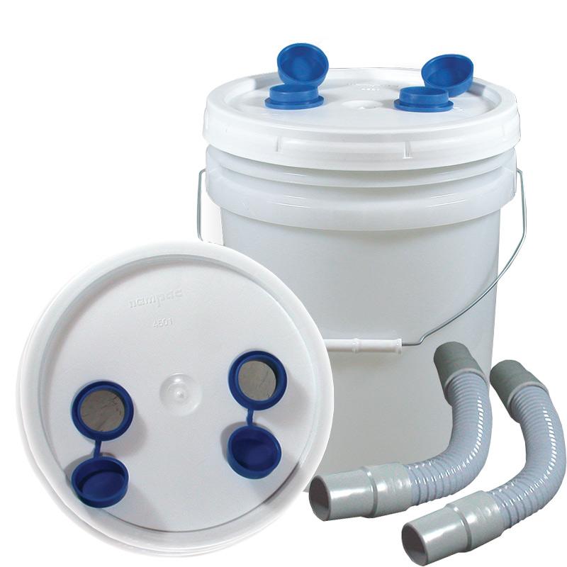 Tiger Plastics DPT-3C Tiger's 3.5 Gallon Disposable Plaster Trap With Lid