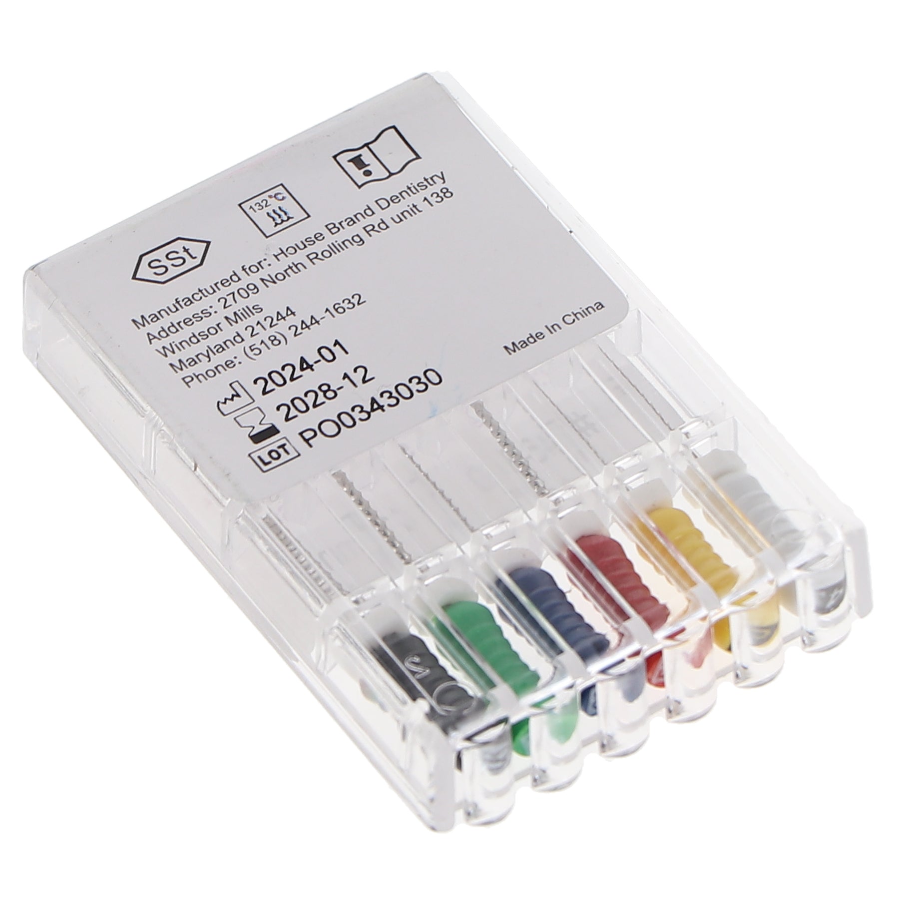 Buy House Brand Dentistry 400210 HSB K-Files Flex-Type 21mm #45-80 ...
