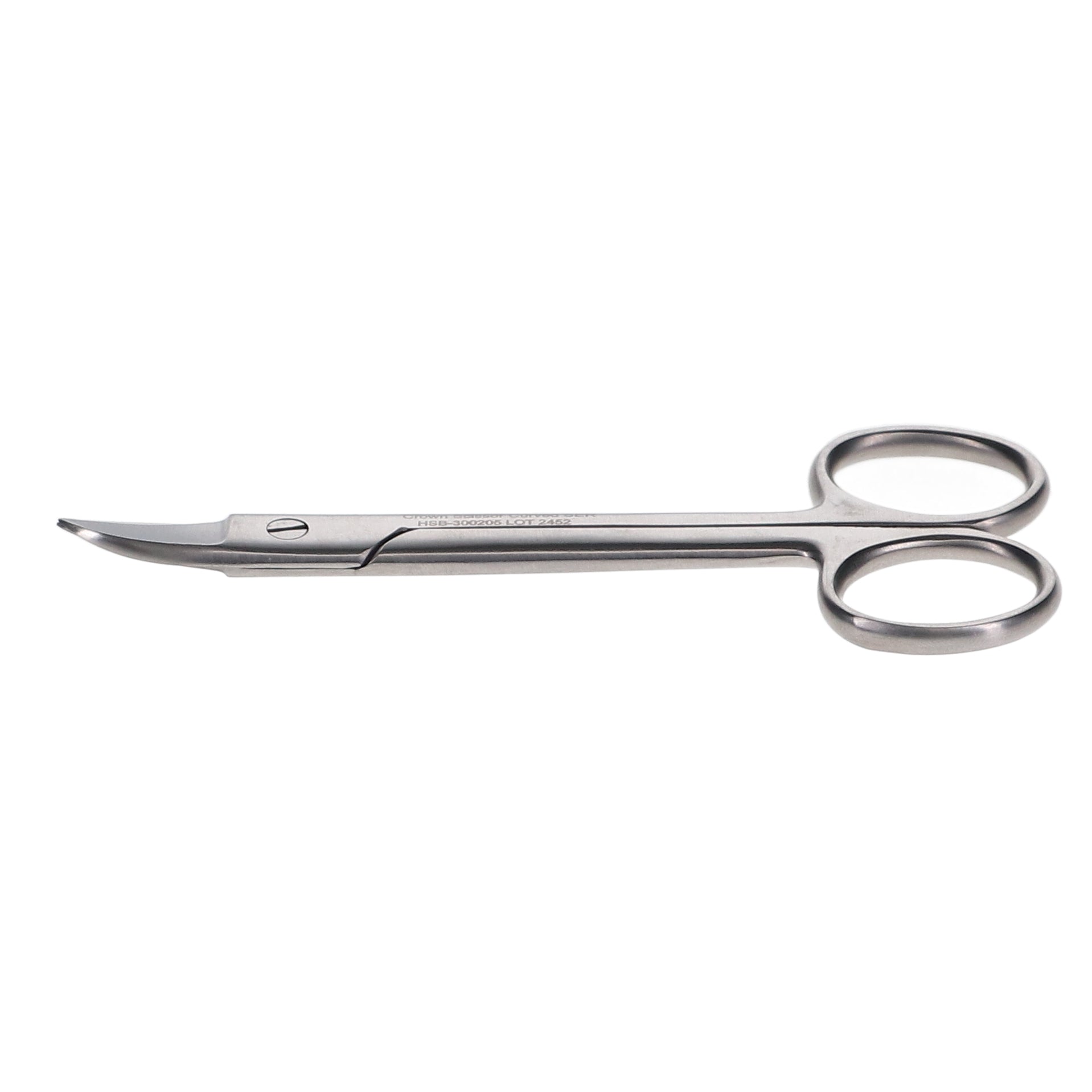 House Brand Dentistry 300205 HSB Dental Crown Scissor 4.5'' Curved Serrated