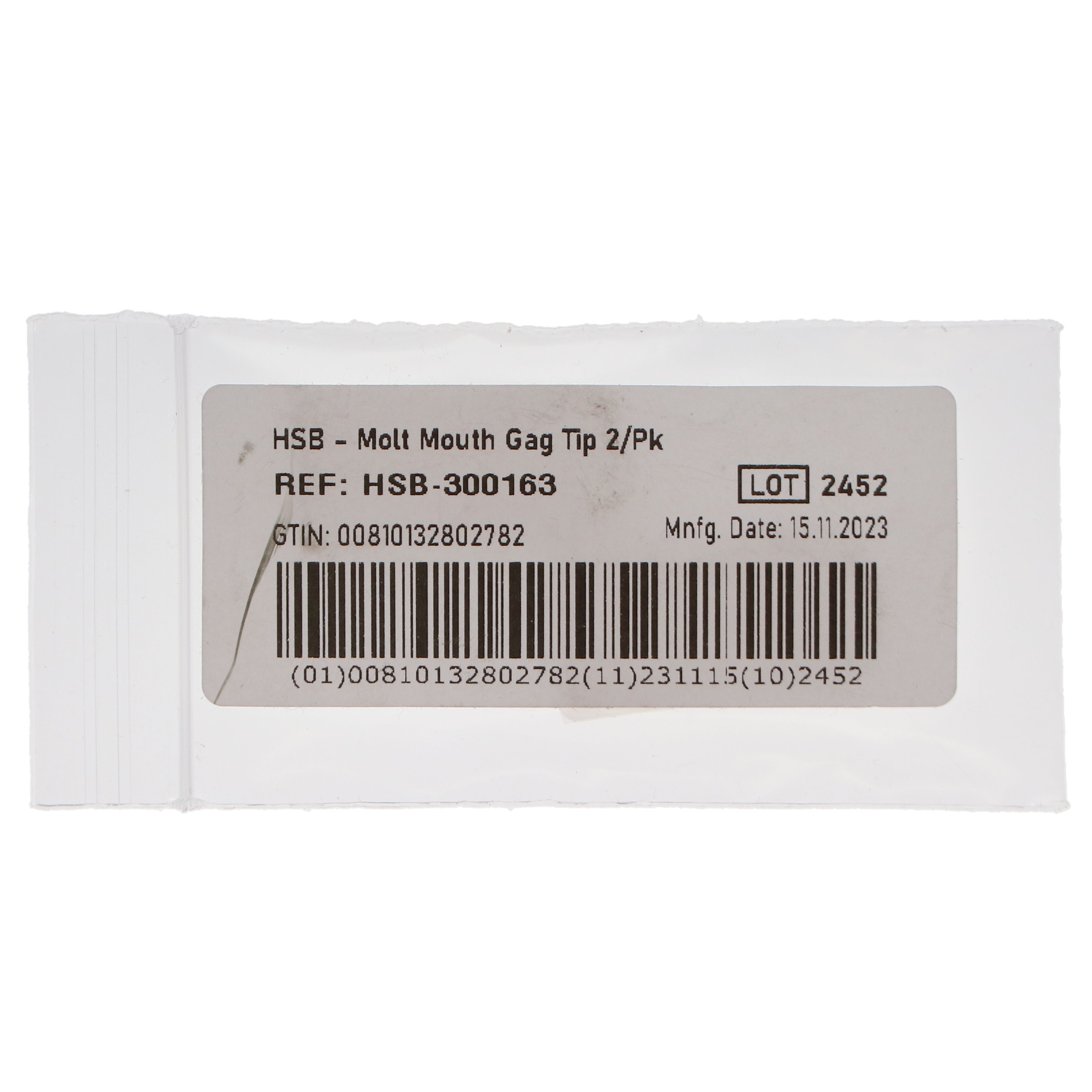 House Brand Dentistry 300163 HSB Molt Mouth Gag Tips 2/Pk