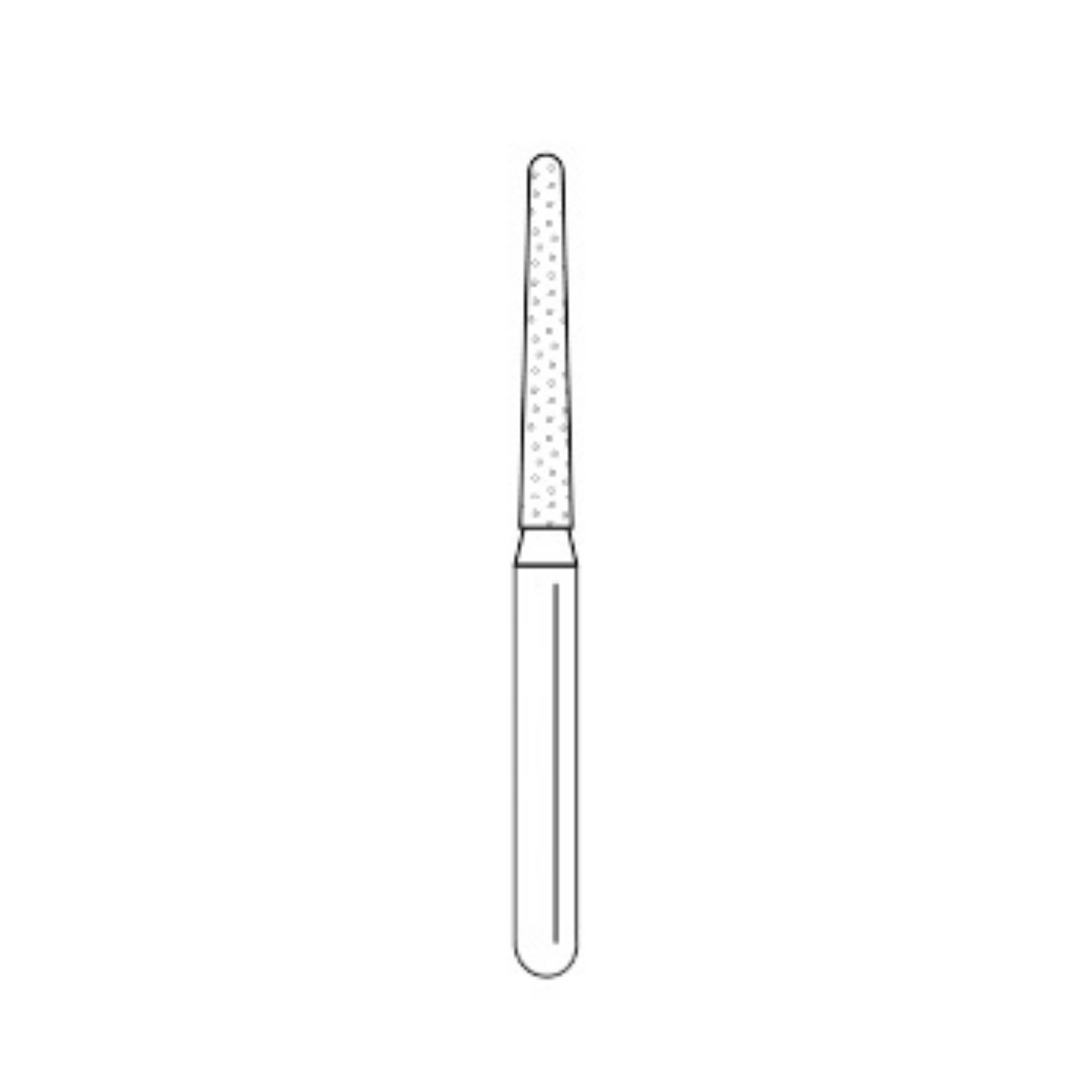 Premier Dental 850018M Solo FG #1118.10M Round End Taper Medium Grit Diamond Burs 25/Bx