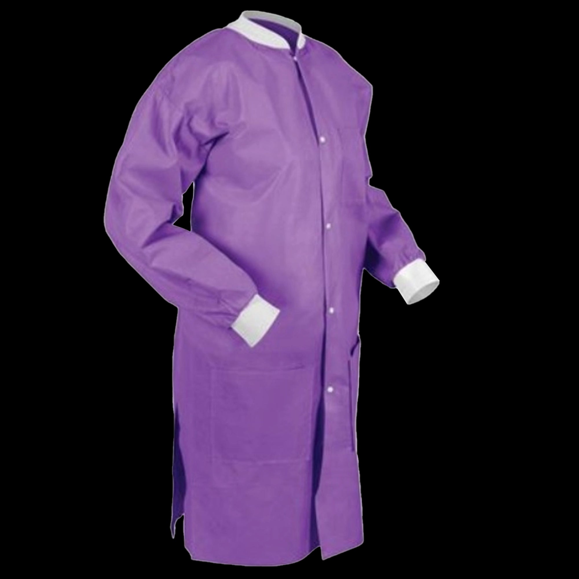 Medicom 8109-A SafeWear Hi-Perform Lab Coats Purple Small 12/Pk
