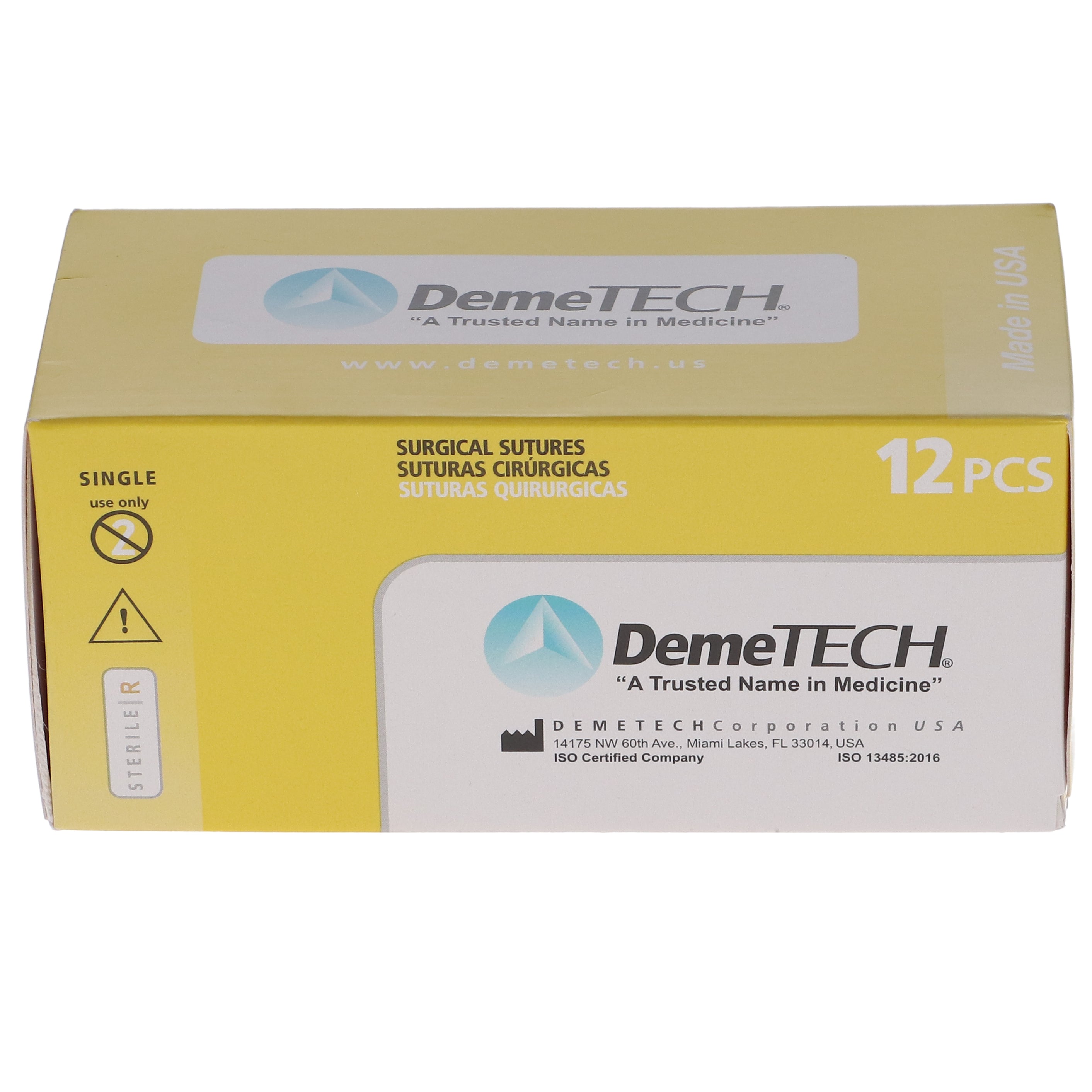 House Brand Dentistry 103138 HSB Plain Gut Reverse Cutting Sutures Beige 45cm 3/0 26mm DCP-2 1/2 Circle 12/Bx