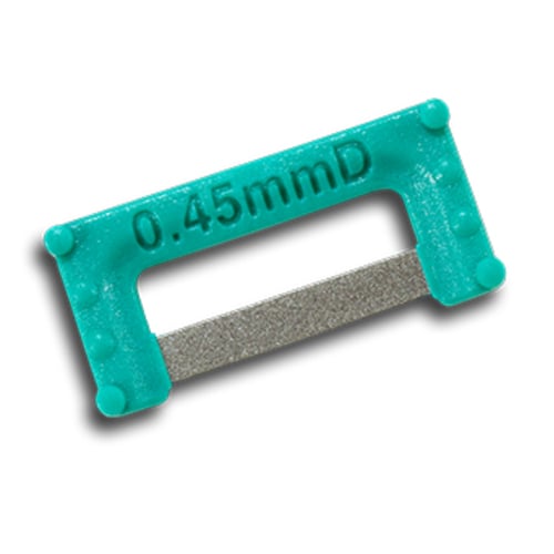 Directa 36808 IPR Plus Diamond Finishing Strips Double Sided Widener Coarse 0.45mm Small Turquoise 8/Pk