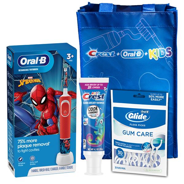 Proctor & Gamble 80737859 Crest + Oral-B Kids 3+ Electric Toorthbrush System Bundle 3/Cs