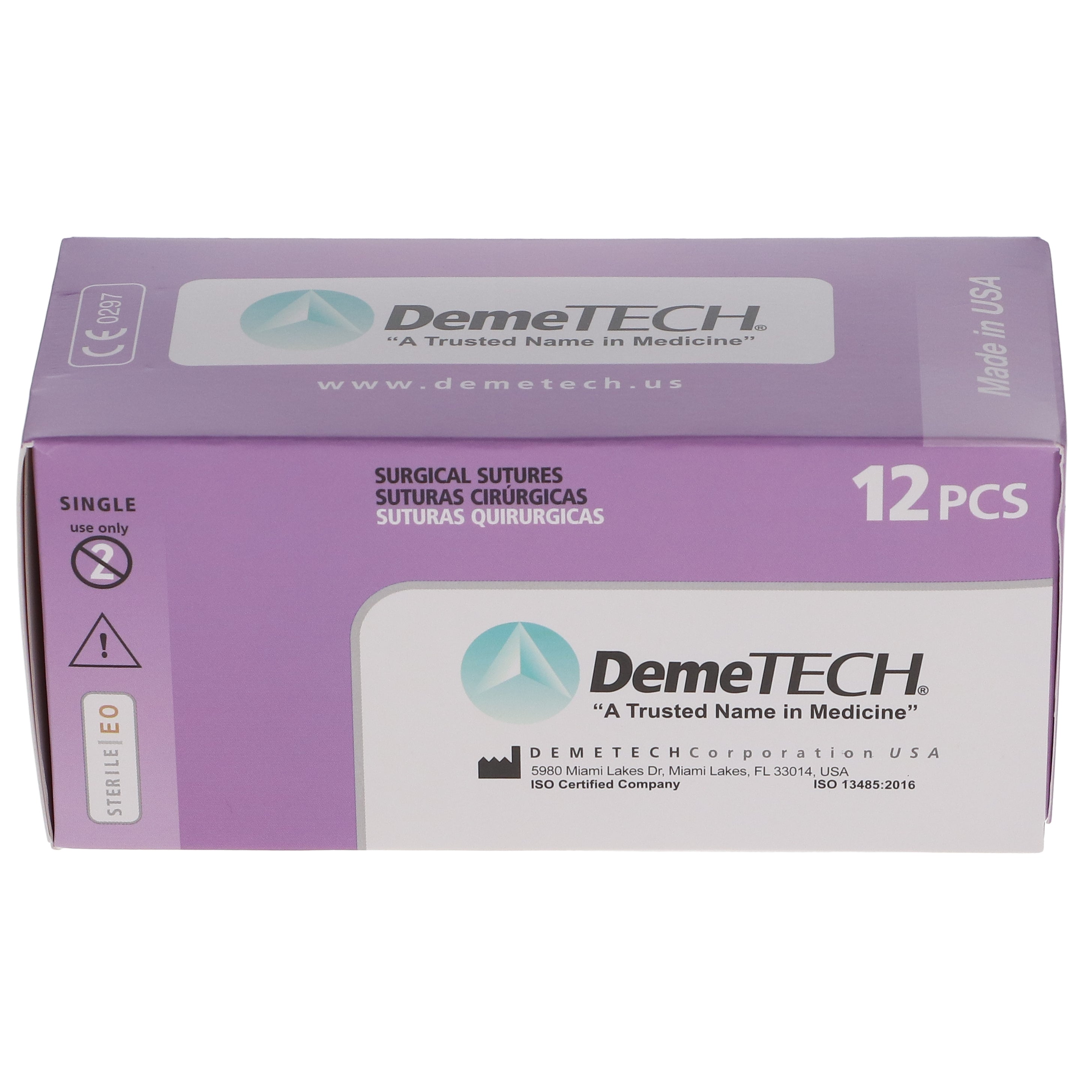 House Brand Dentistry 103120 Polyglactin Colorless Sutures 910 70cm 4/0 19mm 3/8 Circle Reverse Cutting 12/Bx