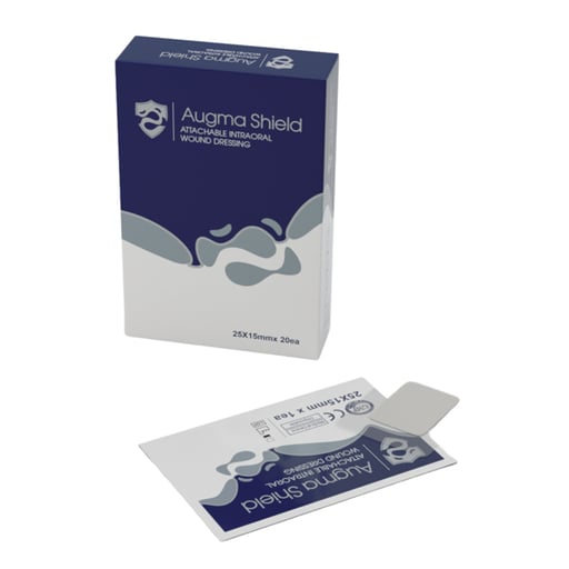 Augma Bio OB23 Attachable Shield Intraoral Wound Dressing 25mm X 15mm 20/Bx