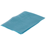 House Brand Dentistry 109230 HSB Dental Patient Bibs 3+1 Ply 13" X 18" Blue 500/Bx