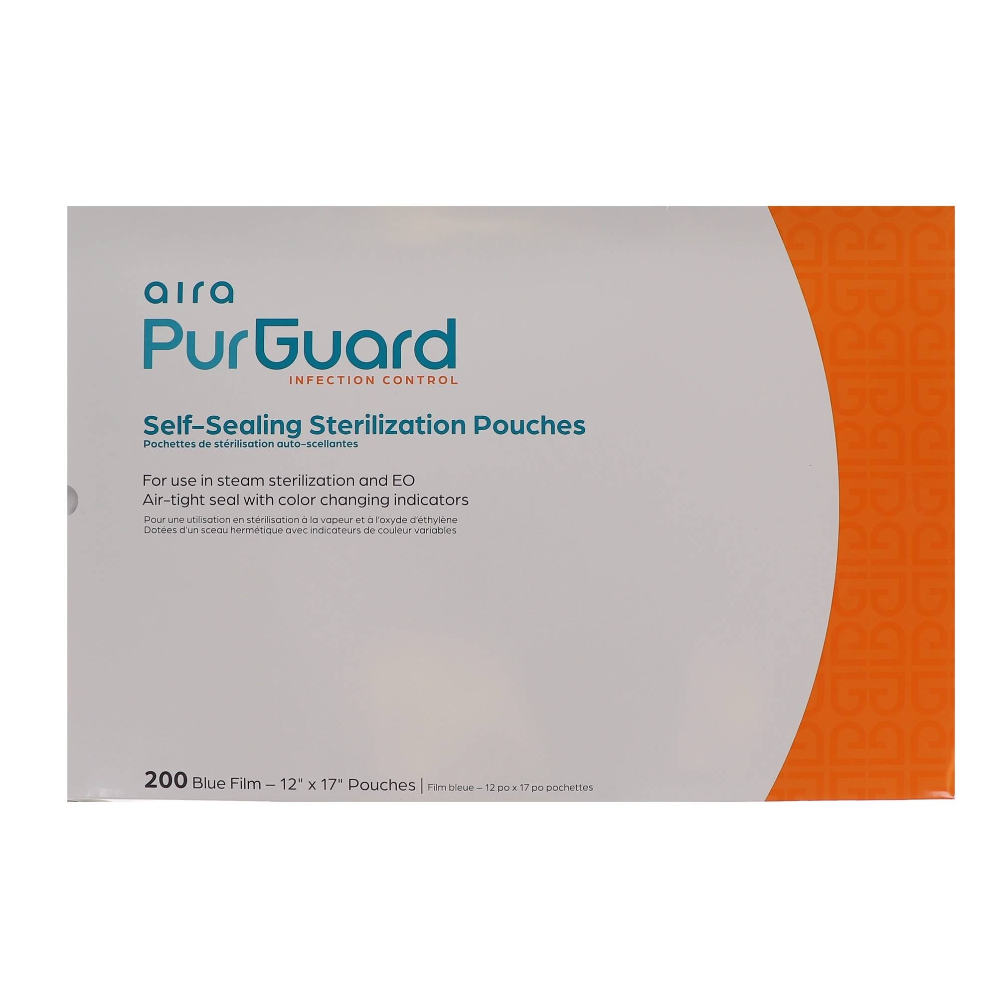 Aira 100534 PurGuard Self-Sealing Sterilization Pouches 12