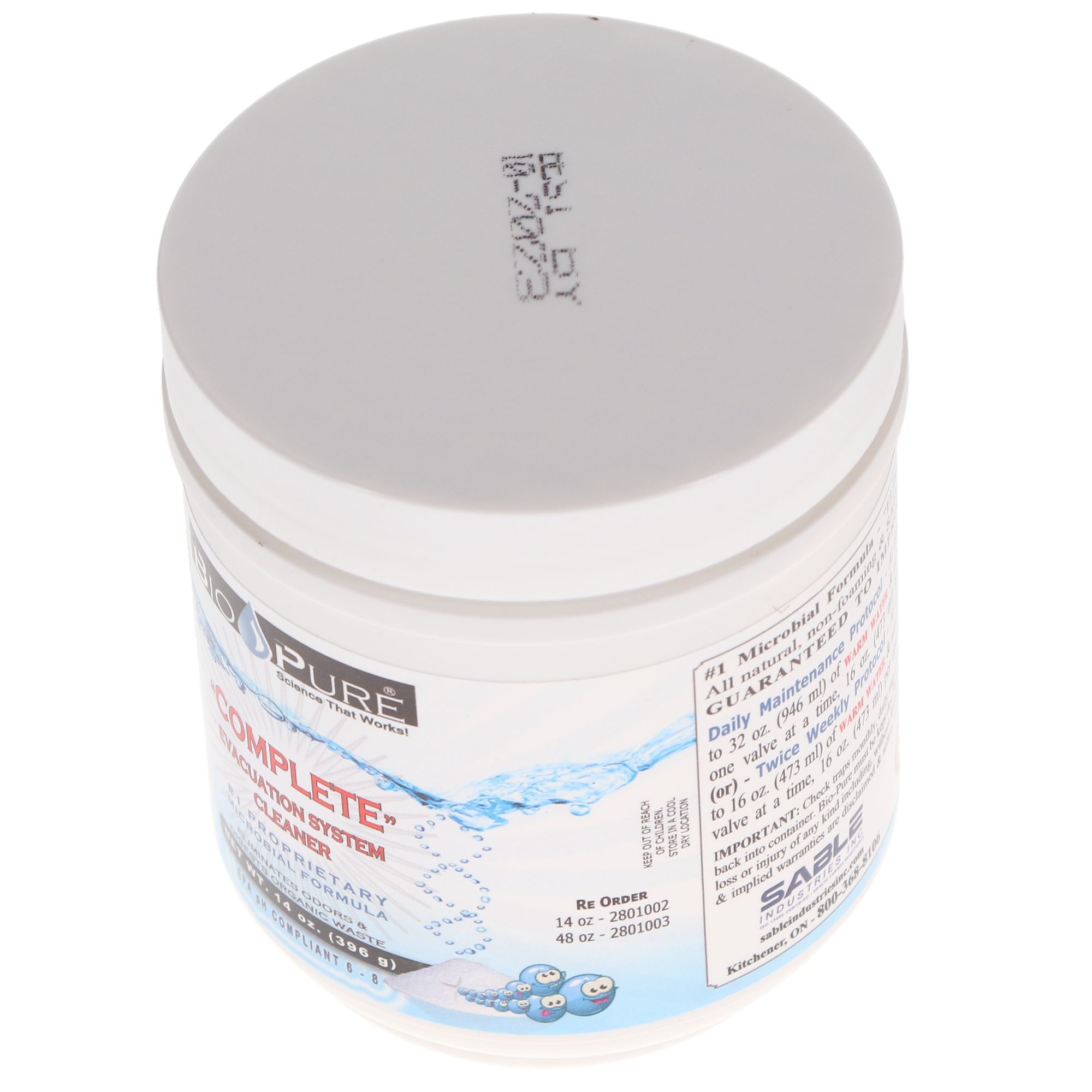 Sable 2801002 Bio-Pure eVac System Maintenance Cleaner Powder 14 oz