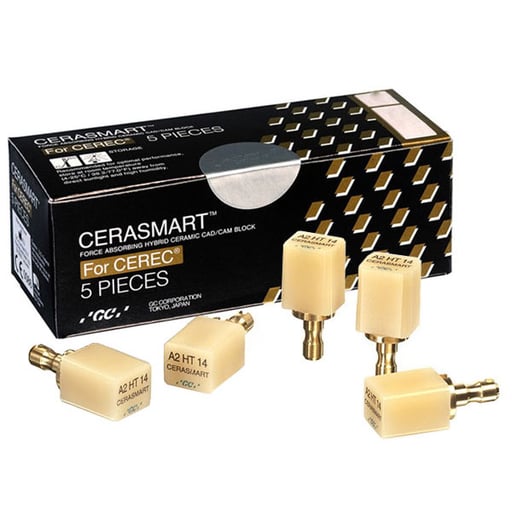 GC 012541 Cerasmart Cerec Force Absorbing Blocks A2 #14 HT 5/Pk