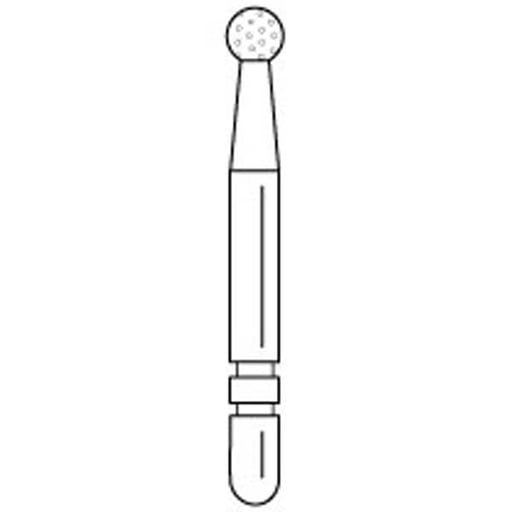 Premier Dental 2013685 Two Striper Ztech Diamond Bur Friction Grip L125ZX 3Pk