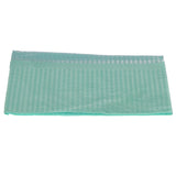 House Brand Dentistry 109236 HSB Dental Patient Bibs 3+1 Ply 13" X 18" Aqua 500/Bx