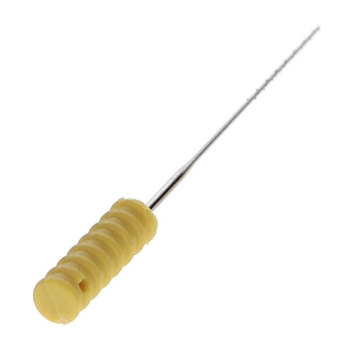 House Brand Dentistry 400602 HSB Barbed Broaches #2 XX-Fine 25mm Sterile Yellow 10/Pk