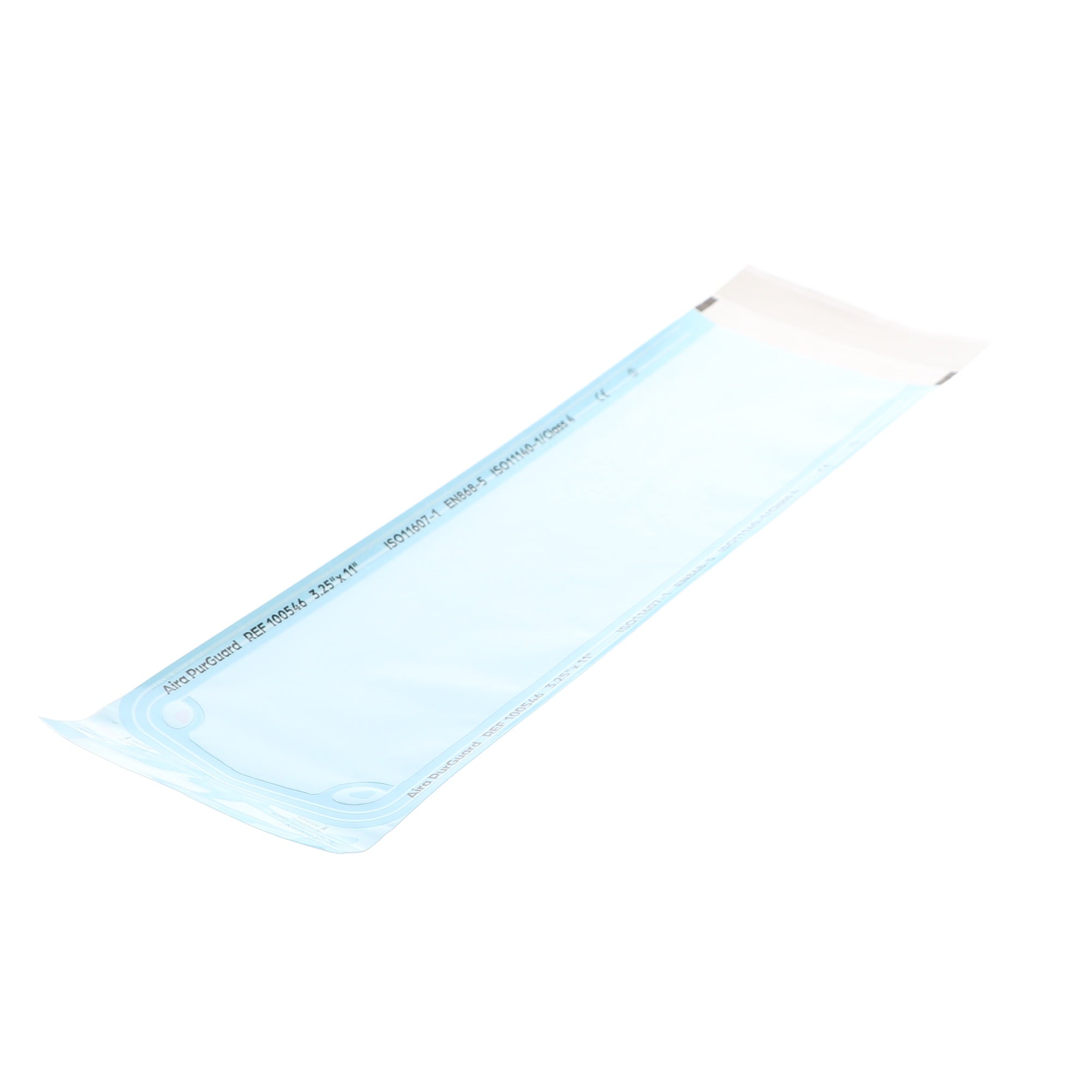 Aira 100546 PurGuard Self-Sealing Sterilization Pouches Paper Blue Film 3.25