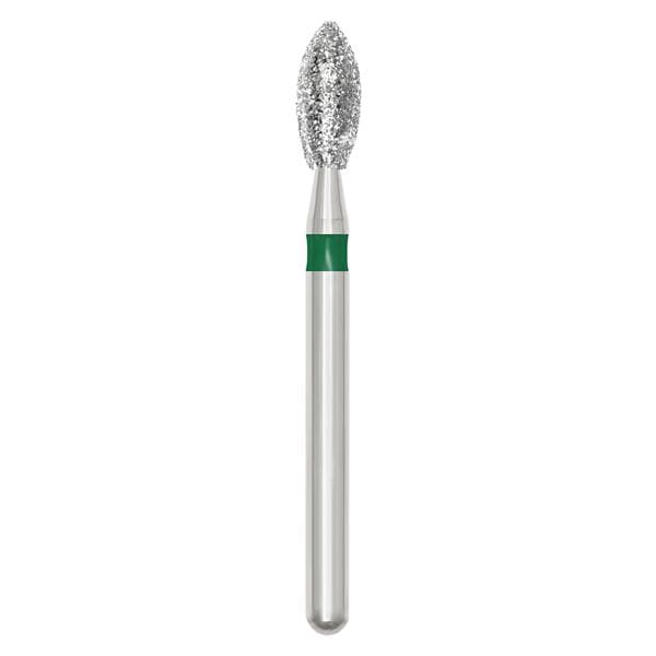 SS White 91092-5 Revelation 868-021C Flame Shaped Coarse Grit Diamond Burs 5/Pk