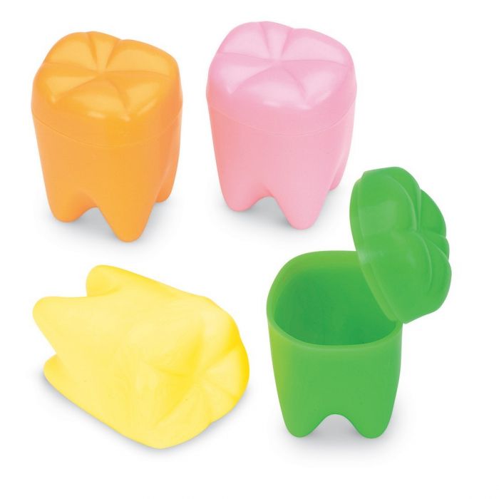 Smile Makers DEN144 Rainbow Tooth Holders Assorted Colors 144/Bx