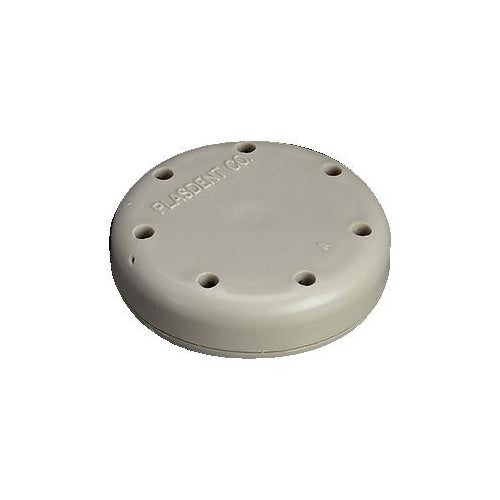 Plasdent 400BS-9 Magnetic Dental Bur Block 7-Hole Small Round Gray