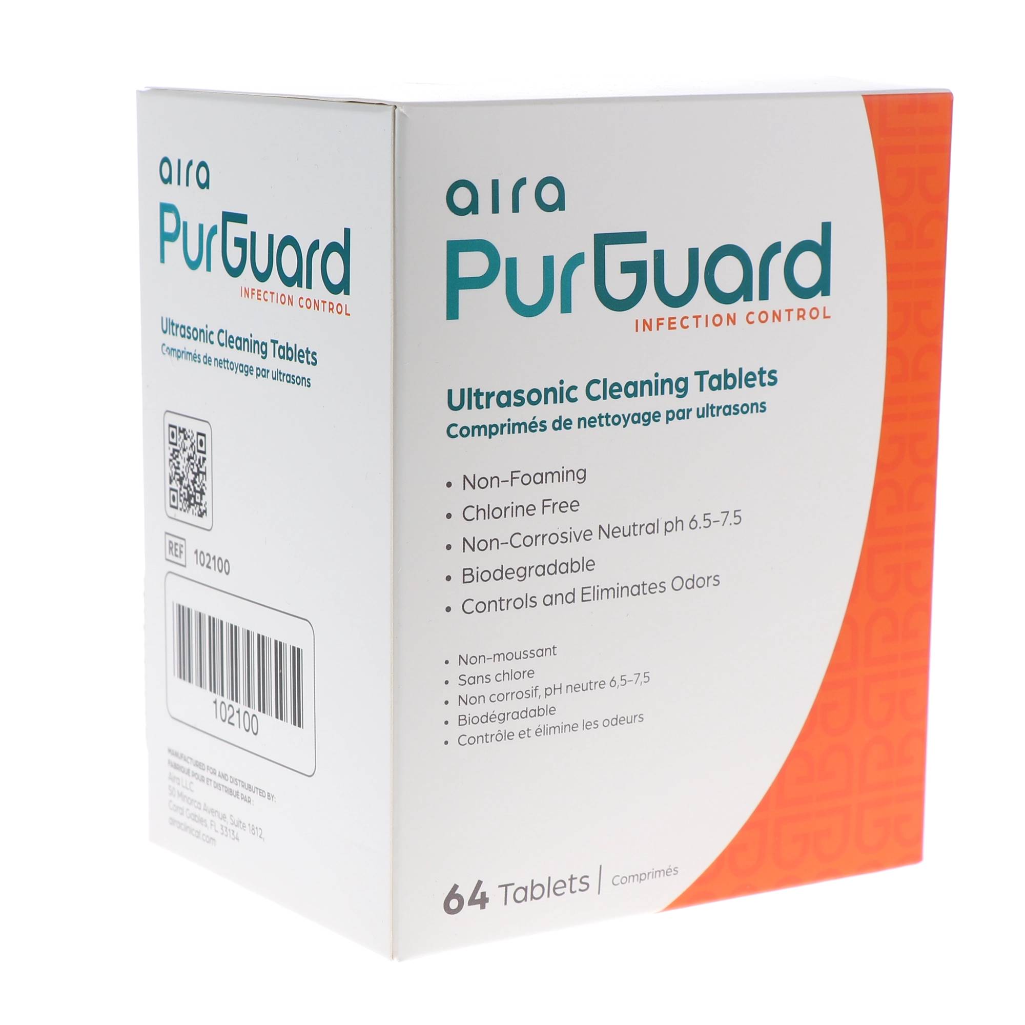 Aira 102100 PurGuard Ultrasonic Cleaning Solution Tablets 64/Pk