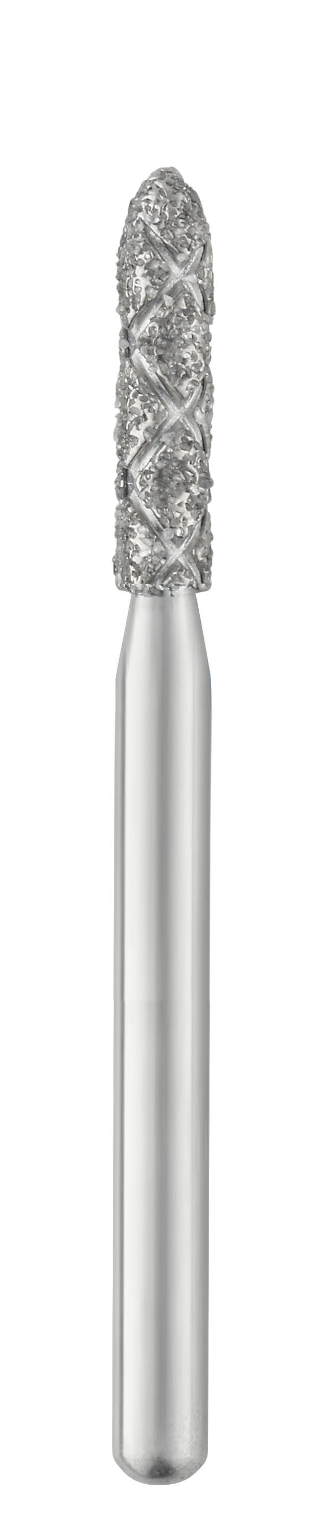 SS White 878K-020-2X Piranha 2X Modified Beveled Cylinder Turbo Cut Diamond Burs 5/Pk