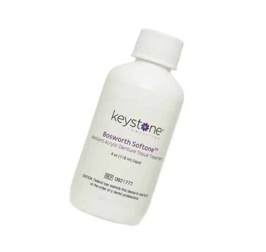 Keystone 0921777 Bosworth Softone Soft Tissue Conditioner Dental Liquid 4 oz